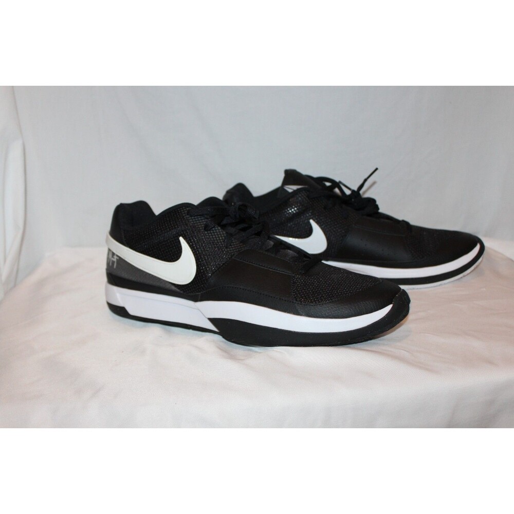 NIKE MEN'S JA 1 TB BLACK WHITE LOW BASKETBALL SHOES NWOB SZ 18
